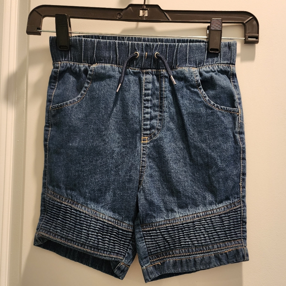5t Wonder Nation dark denim drawstring shorts